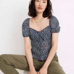 Madewell Bengali Pattern Sweetheart Top - Small